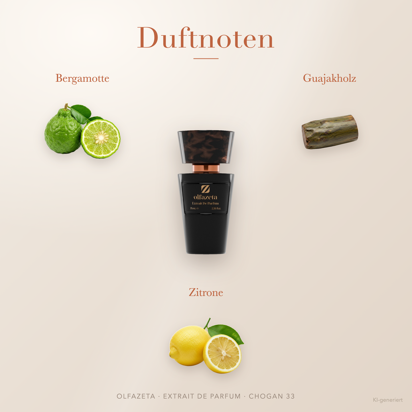 Chogan Parfum 33 Nightfall – Extrait de Parfum für Herren mit Bergamotte und Zitrone – Produktansicht 2