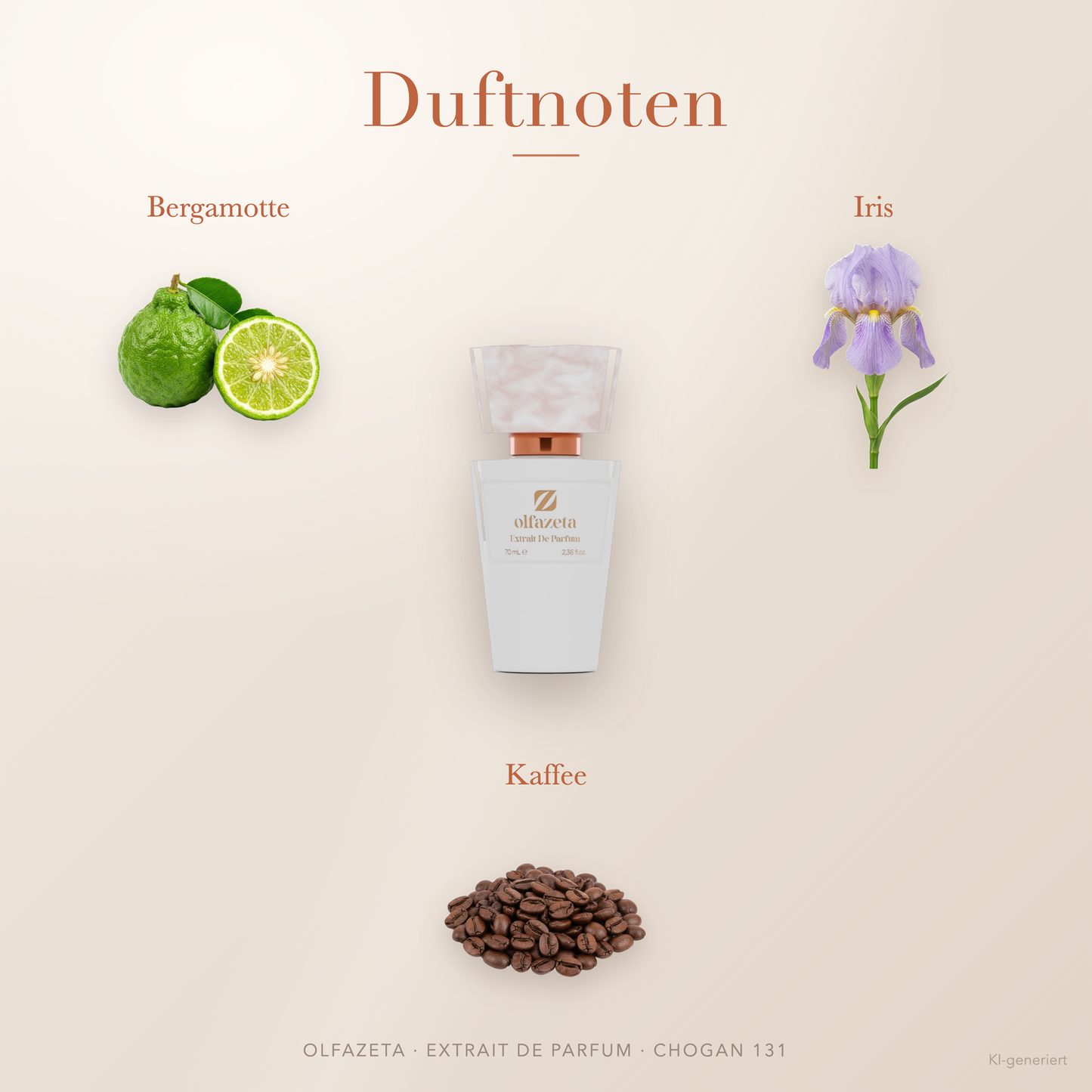 Chogan Parfum 131 Chica Mala – Extrait de Parfum für Damen mit Bergamotte und Kaffee – Produktansicht 2