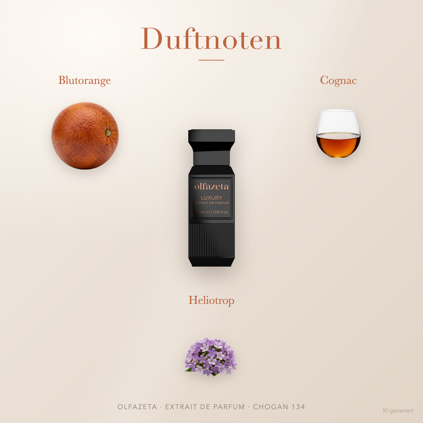 Chogan Parfum 134 – Extrait de Parfum (Unisex) mit Blutorange und Heliotrop – Produktansicht 2