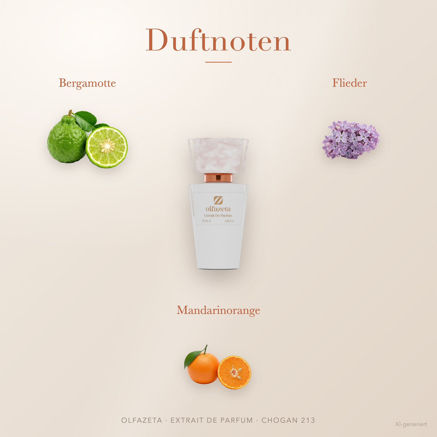 Chogan Parfum 213 The Edge For Her – Extrait de Parfum für Damen mit Bergamotte und Mandarinorange – Produktansicht 2