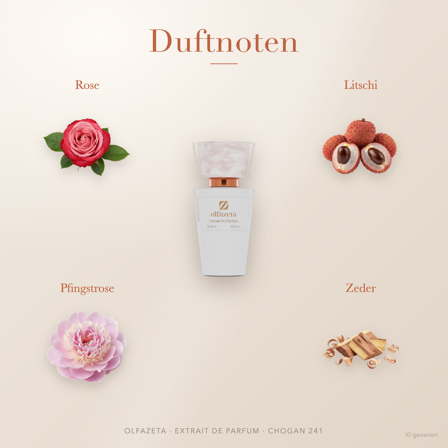 Chogan Parfum 241 Rose Dust – Extrait de Parfum für Damen mit Freesie und Litschi – Produktansicht 2